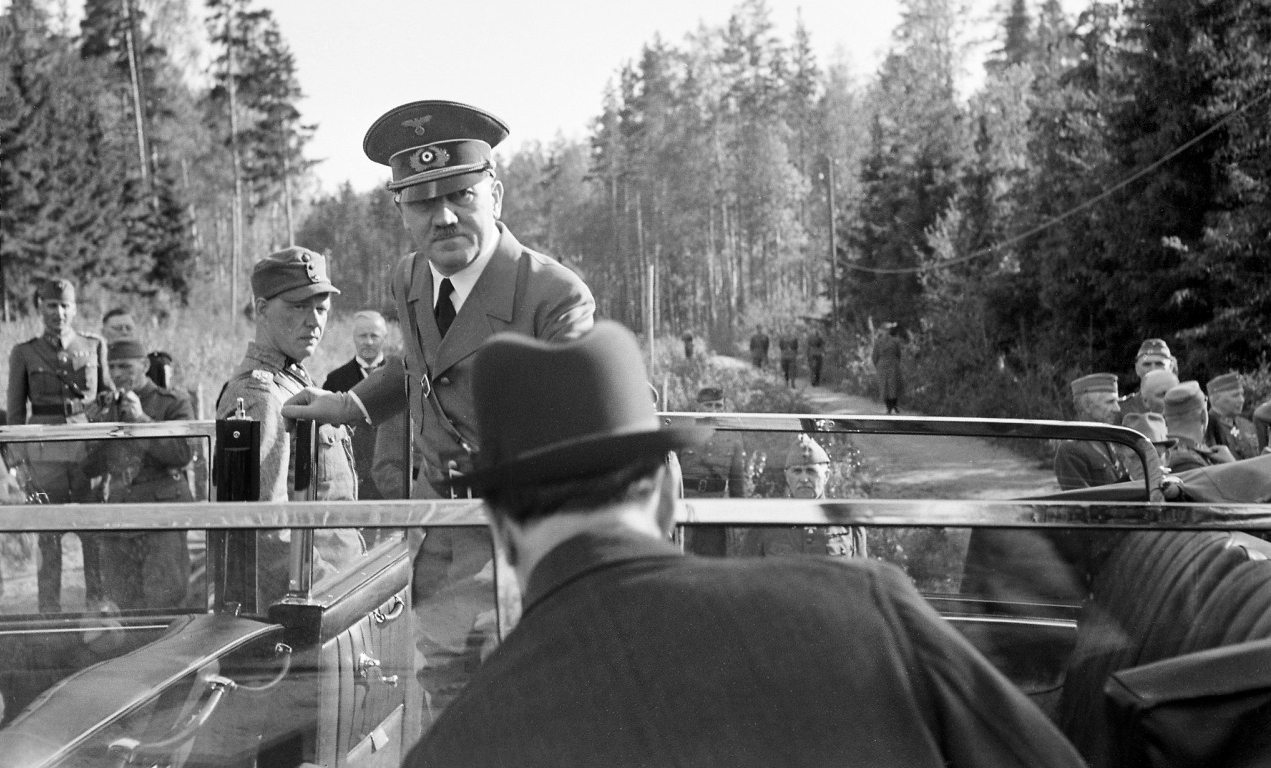 Adolf Hitler in Finland for his visit to Mannerheim 